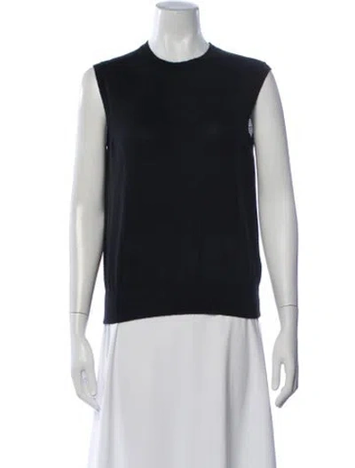 Pre-owned The Row Cashmere Crew Neck Sweater In Black