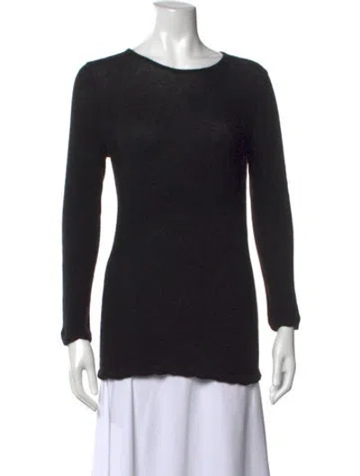 Pre-owned The Row Cashmere Crew Neck Sweater In Black