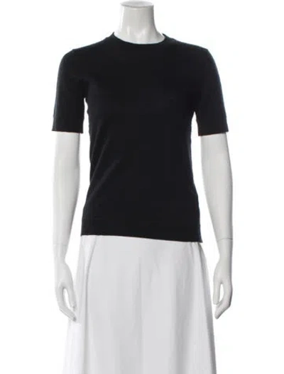 Pre-owned The Row Cashmere Crew Neck Sweater In Black