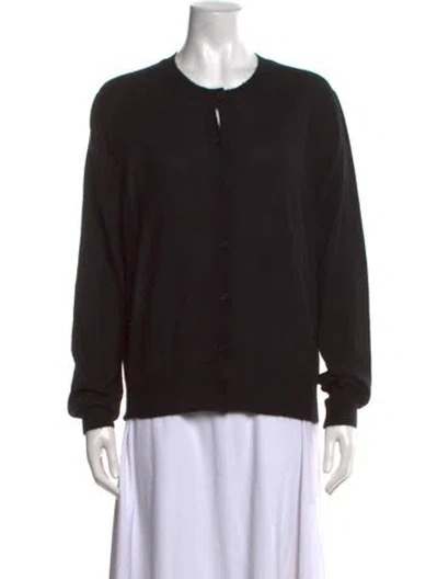 Pre-owned The Row Cashmere Crew Neck Sweater In Black