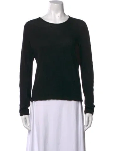 Pre-owned The Row Cashmere Crew Neck Sweater In Black