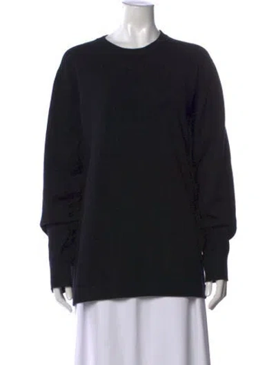 Pre-owned The Row Cashmere Crew Neck Sweater In Black