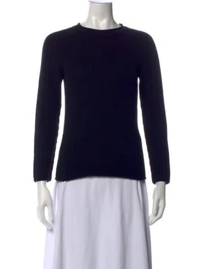 Pre-owned The Row Cashmere Crew Neck Sweater In Black