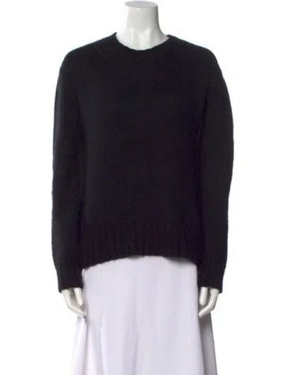 Pre-owned The Row Cashmere Crew Neck Sweater In Blue