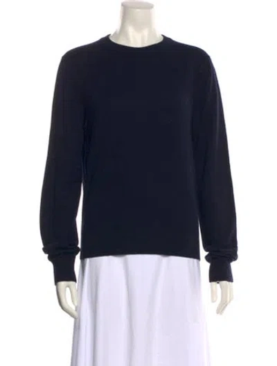 Pre-owned The Row Cashmere Crew Neck Sweater In Blue