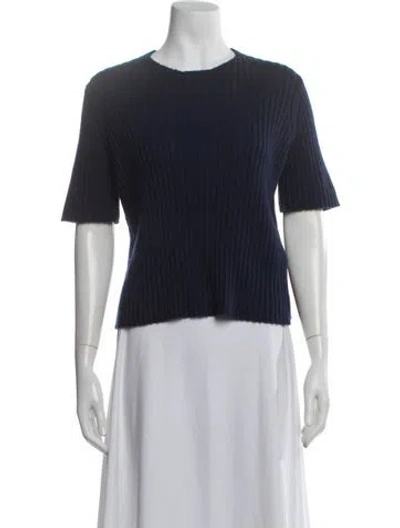 Pre-owned The Row Cashmere Crew Neck Sweater In Blue