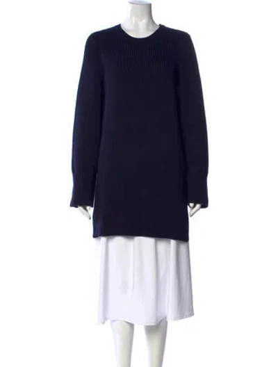 Pre-owned The Row Cashmere Crew Neck Sweater In Blue