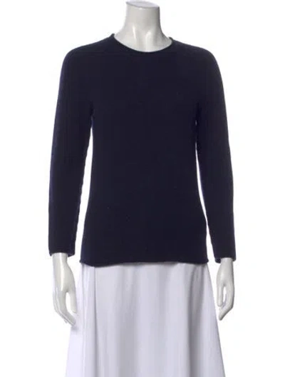 Pre-owned The Row Cashmere Crew Neck Sweater In Blue