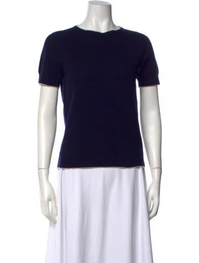 Pre-owned The Row Cashmere Crew Neck Sweater In Blue