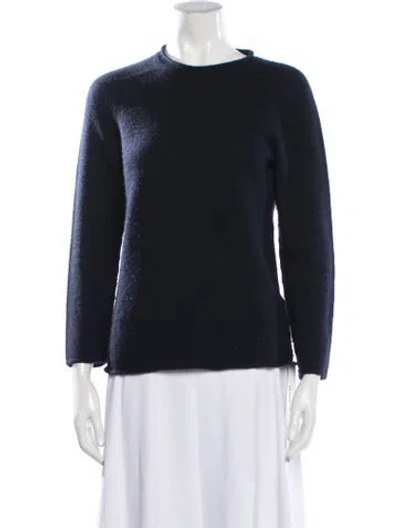 Pre-owned The Row Cashmere Crew Neck Sweater In Blue
