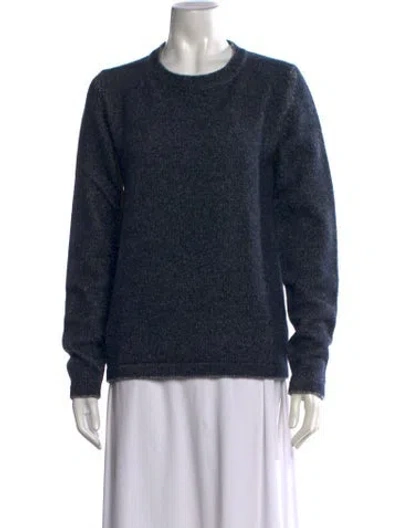 Pre-owned The Row Cashmere Crew Neck Sweater In Blue