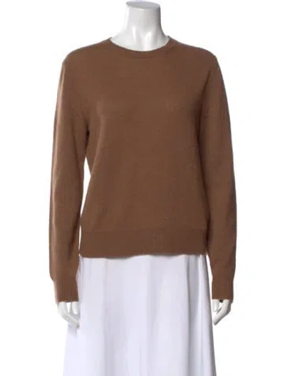 Pre-owned The Row Cashmere Crew Neck Sweater In Brown