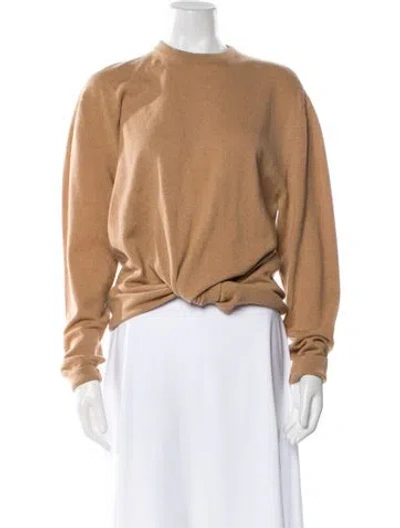 Pre-owned The Row Cashmere Crew Neck Sweater In Brown