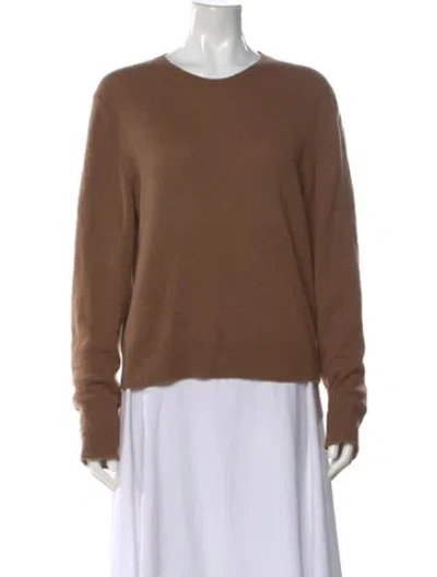 Pre-owned The Row Cashmere Crew Neck Sweater In Brown
