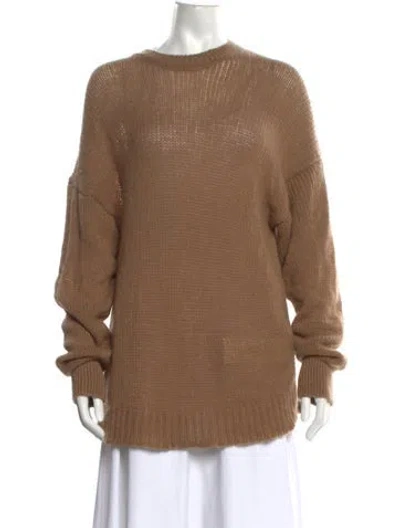 Pre-owned The Row Cashmere Crew Neck Sweater In Brown