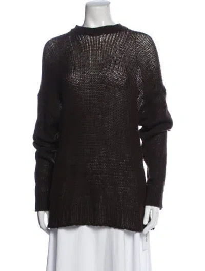 Pre-owned The Row Cashmere Crew Neck Sweater In Brown