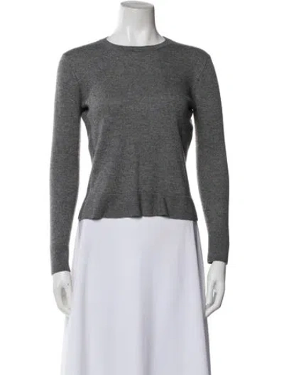 Pre-owned The Row Cashmere Crew Neck Sweater In Gray