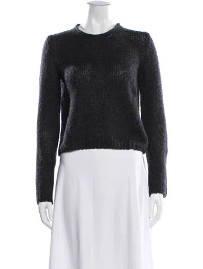 Pre-owned The Row Cashmere Crew Neck Sweater In Gray