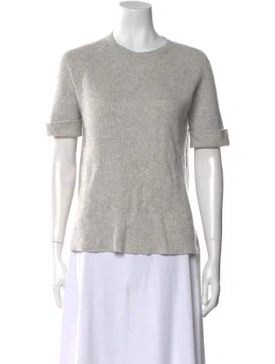 Pre-owned The Row Cashmere Crew Neck Sweater In Gray