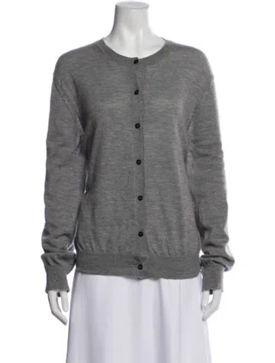Pre-owned The Row Cashmere Crew Neck Sweater In Gray