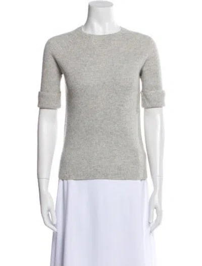 Pre-owned The Row Cashmere Crew Neck Sweater In Gray