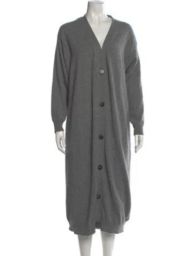 Pre-owned The Row Cashmere Crew Neck Sweater In Gray