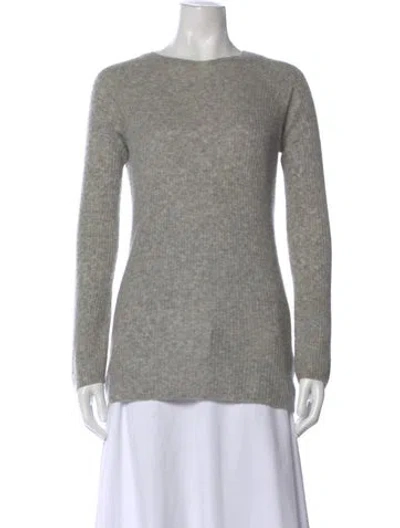 Pre-owned The Row Cashmere Crew Neck Sweater In Gray