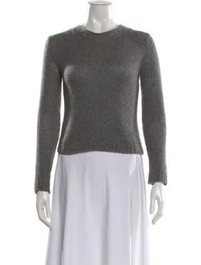 Pre-owned The Row Cashmere Crew Neck Sweater In Gray