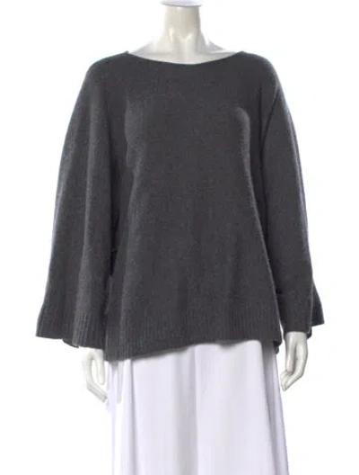 Pre-owned The Row Cashmere Crew Neck Sweater In Gray