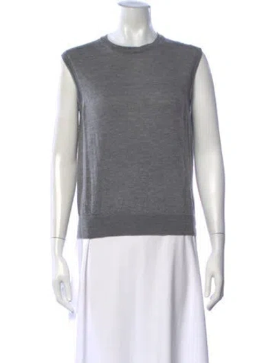Pre-owned The Row Cashmere Crew Neck Sweater In Gray