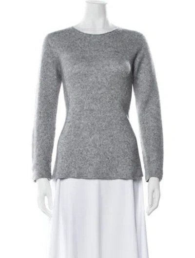 Pre-owned The Row Cashmere Crew Neck Sweater In Grey
