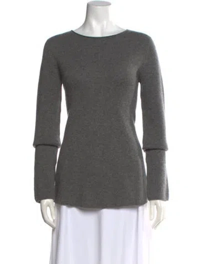 Pre-owned The Row Cashmere Crew Neck Sweater In Grey
