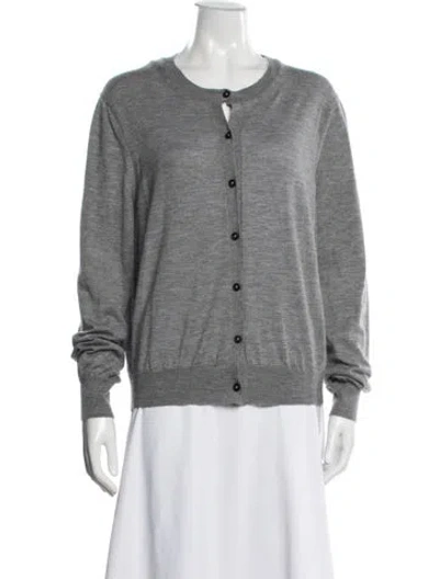 Pre-owned The Row Cashmere Crew Neck Sweater In Grey