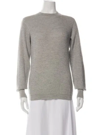 Pre-owned The Row Cashmere Crew Neck Sweater In Grey