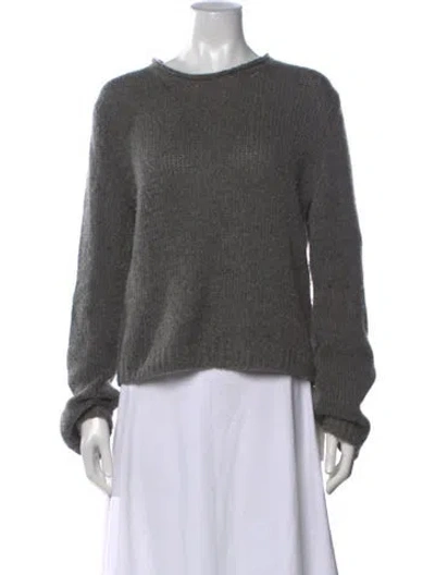 Pre-owned The Row Cashmere Crew Neck Sweater In Grey