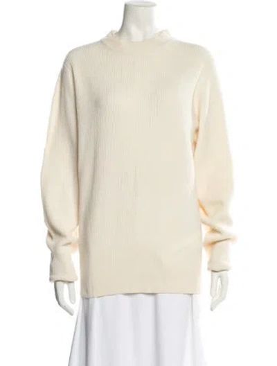 Pre-owned The Row Cashmere Crew Neck Sweater In Neutral