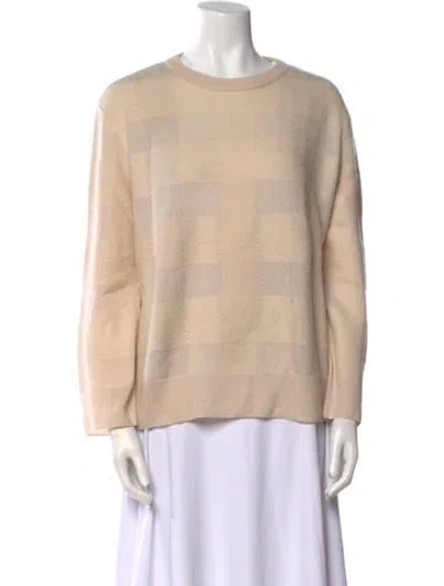 Pre-owned The Row Cashmere Crew Neck Sweater In Neutral