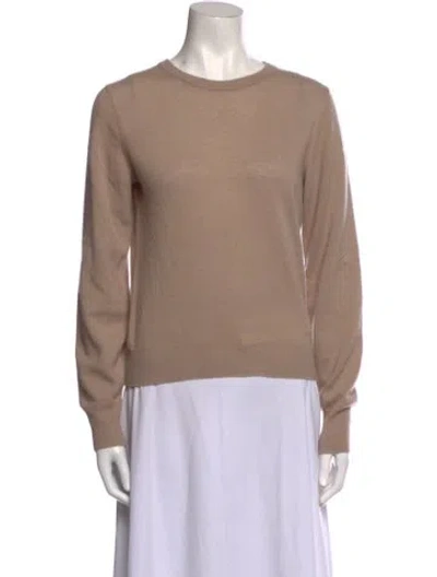 Pre-owned The Row Cashmere Crew Neck Sweater In Neutral