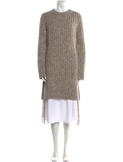 Pre-owned The Row Cashmere Crew Neck Sweater In Neutral