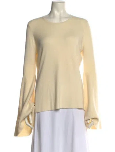 Pre-owned The Row Cashmere Crew Neck Sweater In Neutral