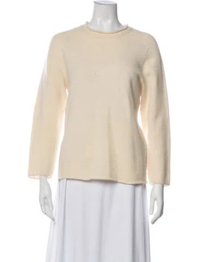 Pre-owned The Row Cashmere Crew Neck Sweater In Neutral