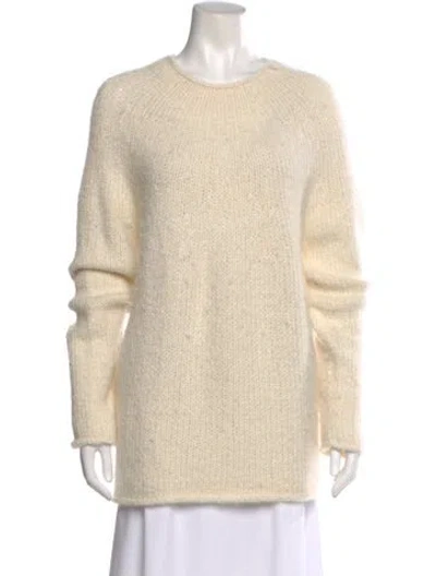 Pre-owned The Row Cashmere Crew Neck Sweater In Neutral