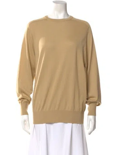 Pre-owned The Row Cashmere Crew Neck Sweater In Neutral