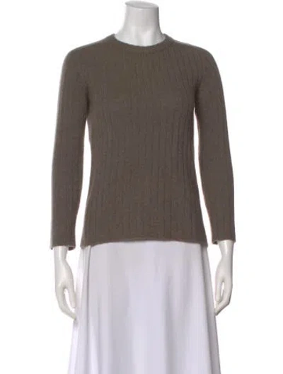 Pre-owned The Row Cashmere Crew Neck Sweater In Neutral