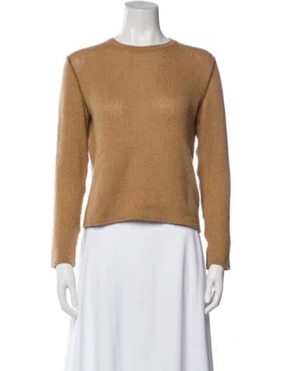 Pre-owned The Row Cashmere Crew Neck Sweater In Neutral