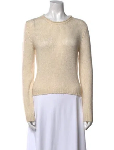 Pre-owned The Row Cashmere Crew Neck Sweater In Neutral