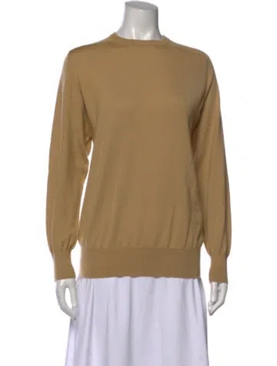 Pre-owned The Row Cashmere Crew Neck Sweater In Neutral