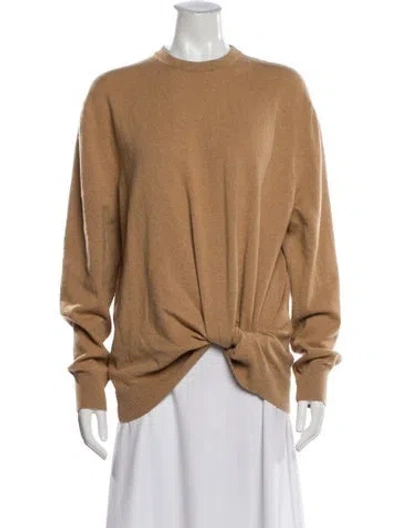 Pre-owned The Row Cashmere Crew Neck Sweater In Neutral