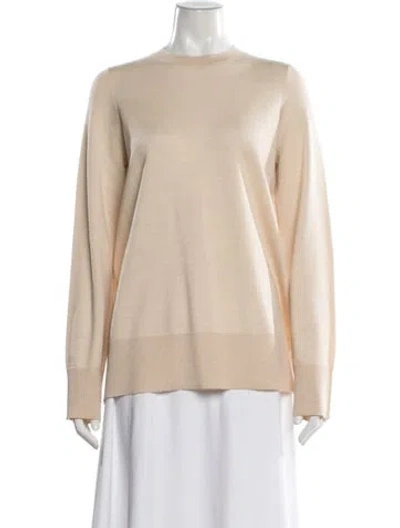 Pre-owned The Row Cashmere Crew Neck Sweater In Neutral