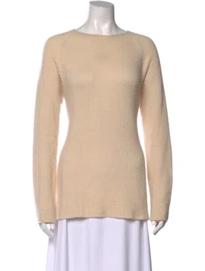 Pre-owned The Row Cashmere Crew Neck Sweater In Neutral